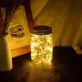 SODELIC Solar Mason Jar Lid Lights (Incl. Jar) 6 Pack 30 LEDs Hanging Outdoor String Fairy Decor Table Lantern Light for Christmas, Patio, Garden, Yard, Lawn, Wedding, Warm White