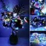 6er Pack 10 LED 4 Farben Solarbetriebene Weinflaschen-Lichter, Mini Kupferdraht Wasserdichte Fairy Lights, LED Lichterkette, Weihnachts- und Hochzeitsdeko für Zuhause, Garten, Schlafzimmer, Outdoor & Indoor