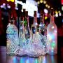 10er Pack Weinvorratsleuchten mit Korken – 20 LED-Fadenscheinleuchten mit Kupferdraht, für Garten, Terrasse, Wegbeleuchtung, Outdoor, DIY, Party, Hochzeit (10, farbig-stabil)