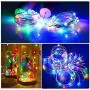 12er Set 20 LED Weinvorratsleuchten mit Kork, 6,5m/2M Kupferdraht Korkleuchten, Batteriebetriebene Flaschen Korkstringleuchten für DIY Party Dekoration, Weihnachten Hochzeit Festival - Bunt
