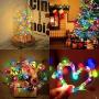 10er Set Weinvorrats-Leuchten mit Korken, 15 LED Silberdraht Korken-Leuchten, wasserdicht, batteriebetrieben, Weihnachtslichtketten für Gläser, Party, Hochzeit, Weihnachten (Farbig)