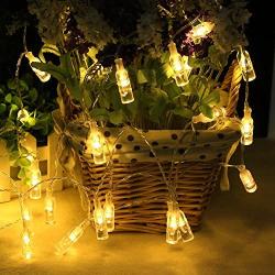 LED Wine Bottles Lights, Waynewon Battery Operated String Lights with Remote Control – Best Wedding Party Home Christmas Decorations (Warm White Glow)