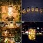 Solar Mason Jar Laternen, Solarbetriebene Laternen für Outdoor Dekoration, 20 LED Hängende Laternen für Garten Dekoration Outdoor Lichter, für Raum, Patio, Garten, Party, Hochzeit, Weihnachten