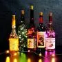 ANYOYO Korken-Lichter 6 Farben 20 LEDs Kupferdraht Weinflasche Mini Laternenkette Batteriebetriebene Sterne Lichter Geschenk für Thanksgiving Weihnachten DIY Hochzeit Party Indoor Outdoor